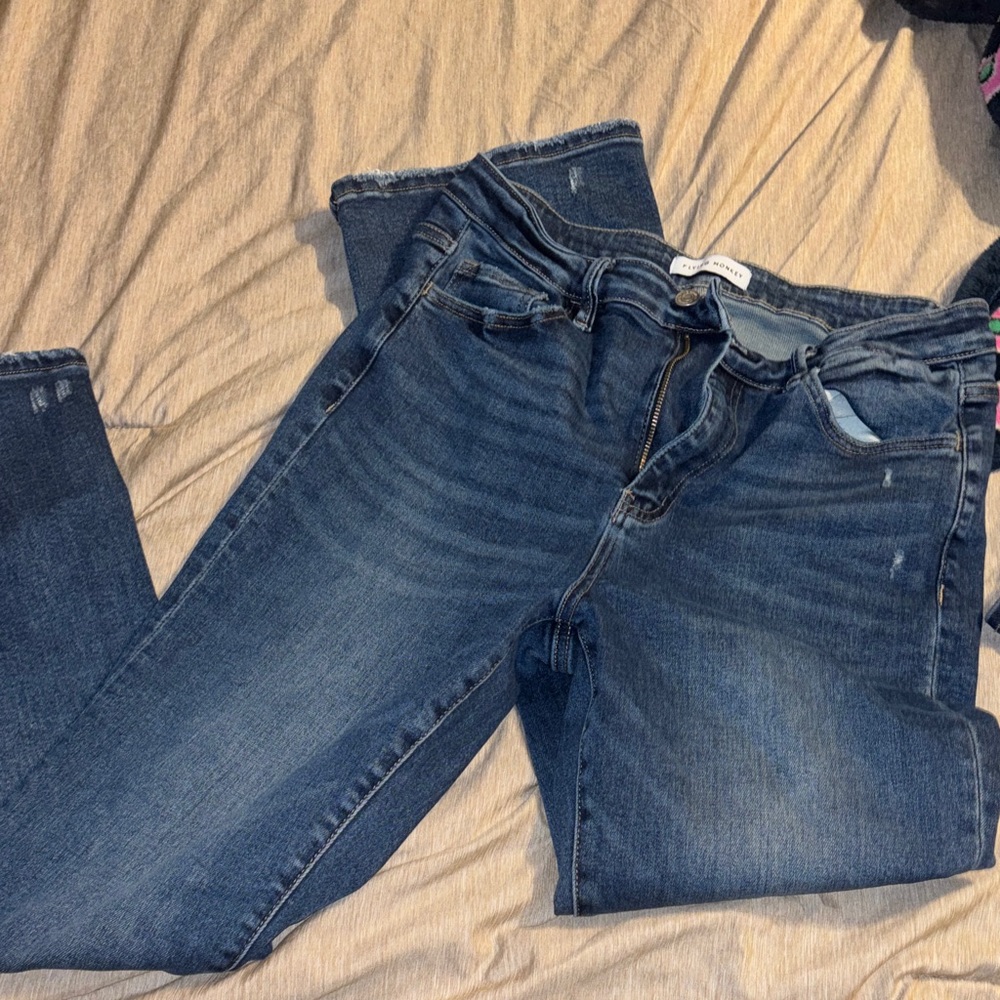 Flying Monkey Dark Blue Boot Cut Jeans